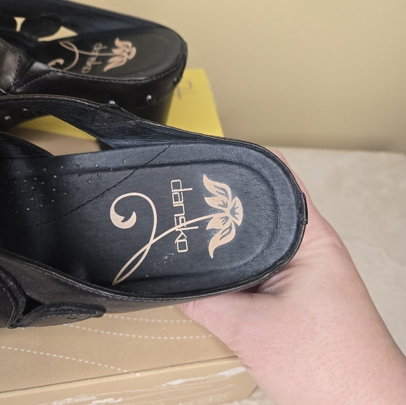 Dansko Nigella Brush Off Mule Sandals Graphite Size 9 (EU 39) - Picture 6 of 13